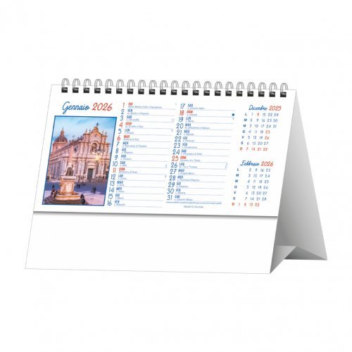 Calendario illustrato da tavolo Sicilia