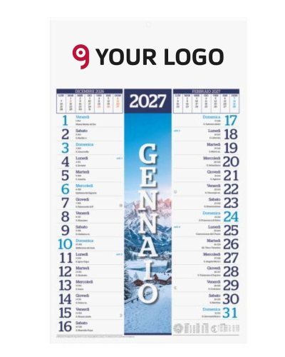 Calendario Olandese 4 Stagioni carta patinata 28,8x47 cm