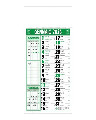 Calendario olandese note