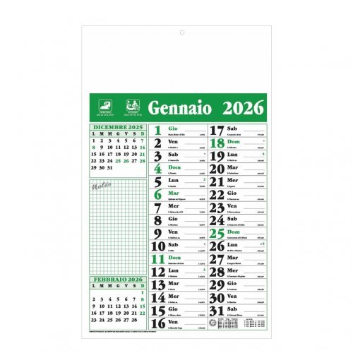 Calendario Olandese Notes