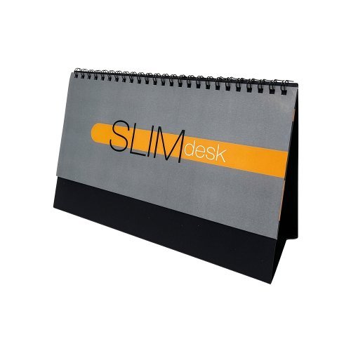 Calendrier de bureau mensuel 2027 en carton noir 300 g/m2