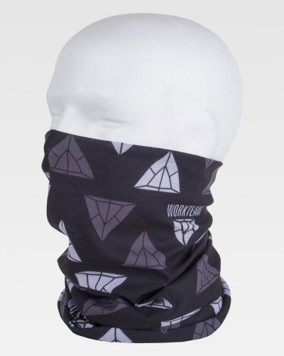 Calentador de cuello multifunción de poliéster, estampado colorido
