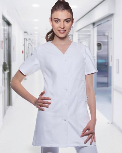 Ladies Work Smock With Press Studs - Essential