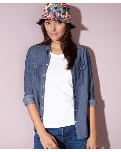 Camicia donna in tessuto denim