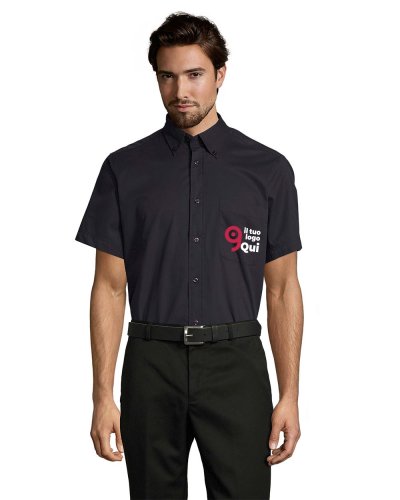 Camicia in cotone twill Brooklin