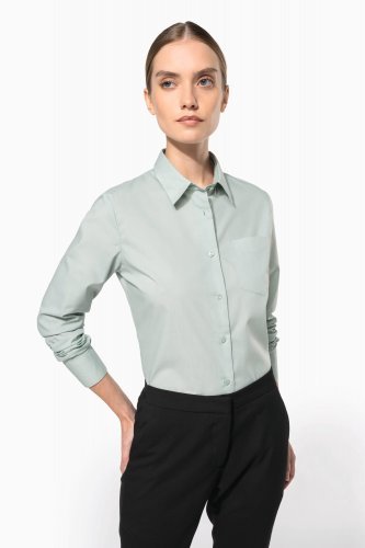 Camicia popeline policotone donna facile da lavare