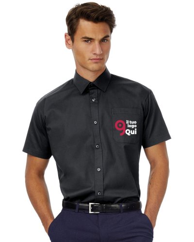 Camicia uomo con tasca lato cuore