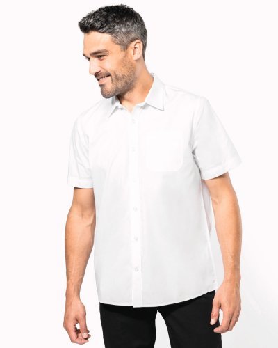 Camicia uomo in popeline manica corta