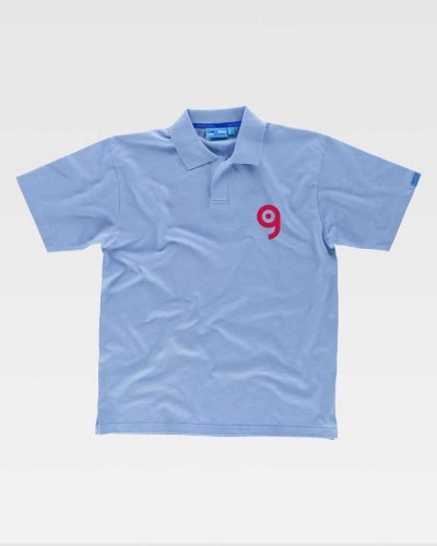 Polo Hombre de Algodón Antibacteriano Blanca, Manga Corta