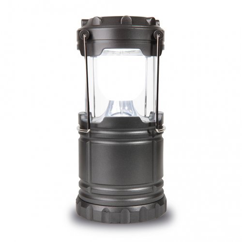 Campinglampe aus Kunststoff und Metall