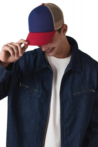 Cappellino trucker 5 pannelli in cotone canvas - k-up gold label