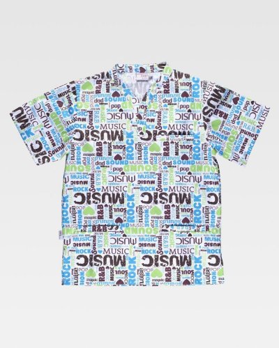 Casaca unisex estampada a prueba de manchas de música