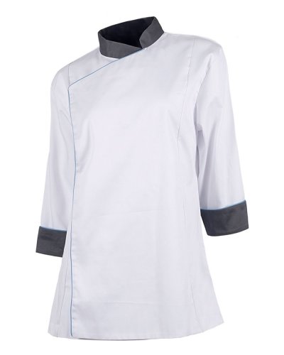 Casacca attillata da cuoco manica lunga donna