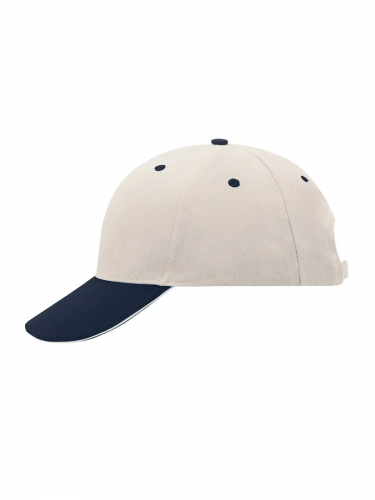 Casquette à six panneaux sandwich