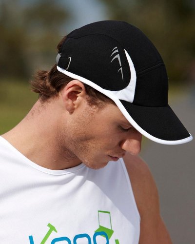 Casquette de course JN sportive, 4 panneaux, réfléchissante, taille un
