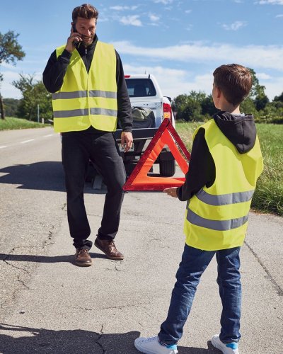 Chaleco de Seguridad Kidsafe Amarillo, Bandas Reflectantes, Unisex