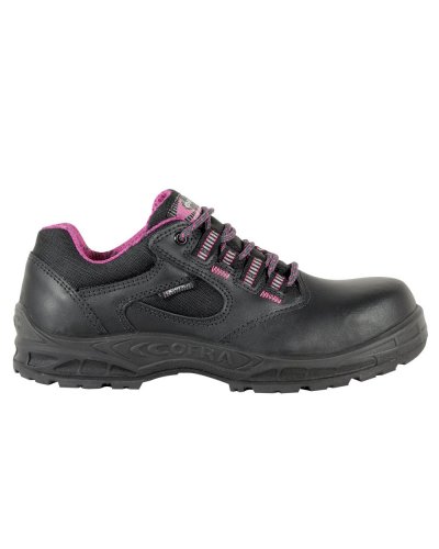 Chaussures de sécurité Delia S3 SRC en cuir noir respirant