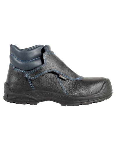 Chaussures de sécurité La Coruna S1P noires pour les soudeurs, velcro