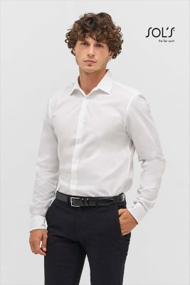 Chemise homme en popeline à manches longues Bailey