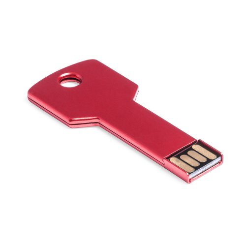 Fixing USB 16GB chiave alluminio lucido argento in scatola regalo