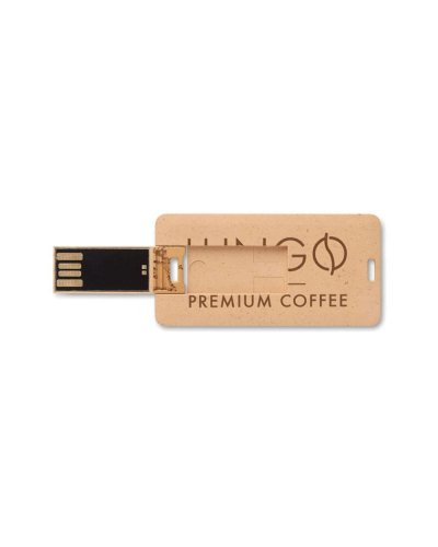 Chiavetta USB piatta 4 Gb in paglia e PP
