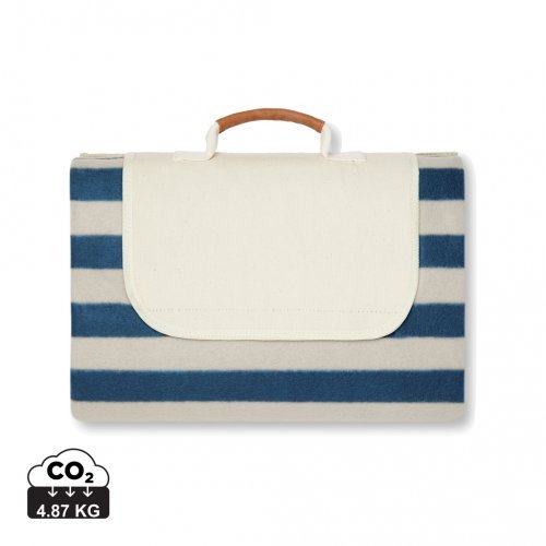 Coperta picnic grande VINGA Alba in rPET GRS