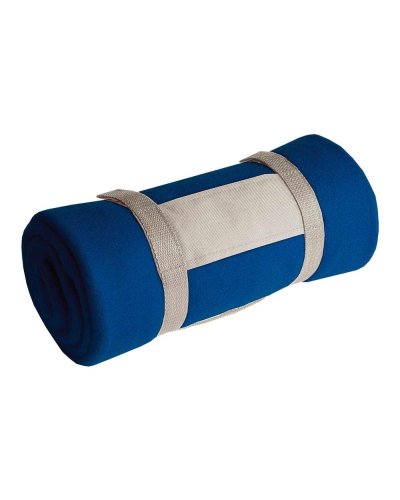 Decke aus Fleece 190g gerollt mit Nylonband | 130x160 cm