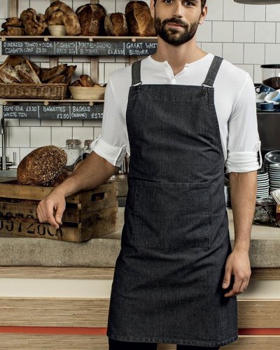 Cross Back Barista Bib Apron