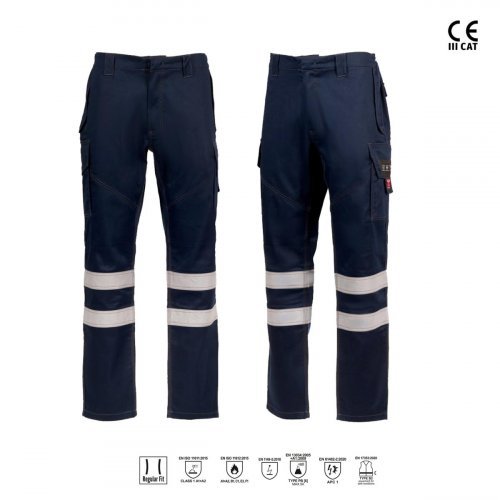 Pantalone con bande retroriflettenti Defence reflex