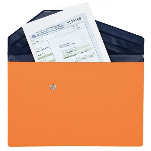 Portadocumenti auto Denver blu in PVC, 20x13,5 cm