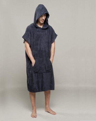 Dry poncho in microspugna capp 100% pam 300 gr/m2 arancio fluo senior