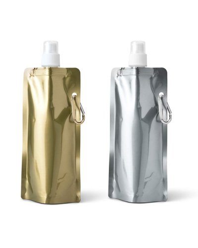 Faltbare Flasche mit Karabinerhaken aus 460 ml