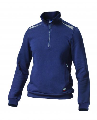 Felpa zip Task2 uomo, cotone poliestere, dettagli reflex