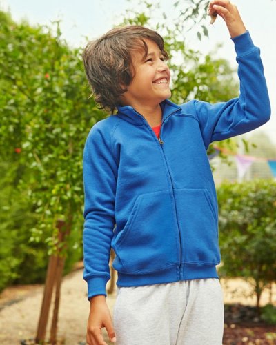 Felpa bambino con cerniera intera Premium