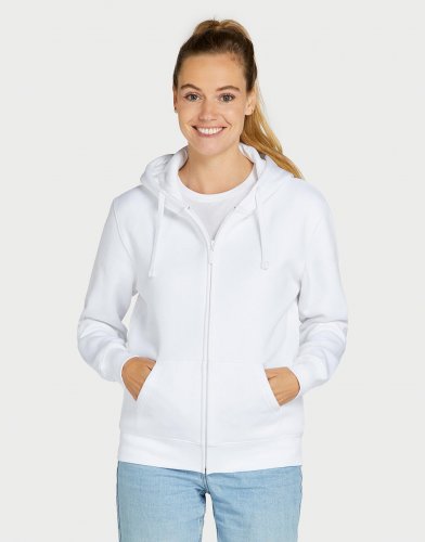 Felpa cappuccio e zip intera originals donna