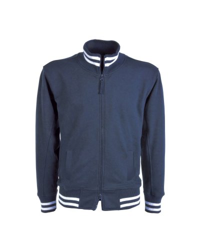 Felpa  con zip lunga