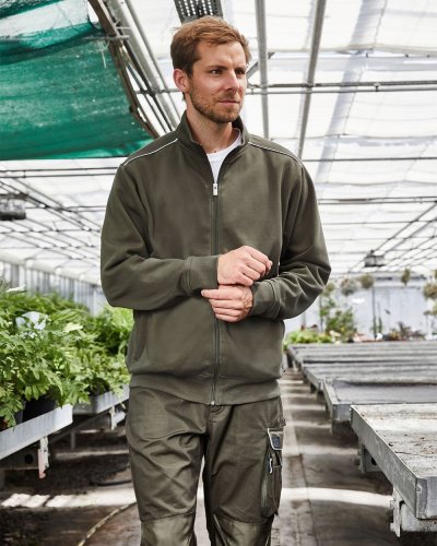 Men's Workwear Sweat-Jacket - Solid