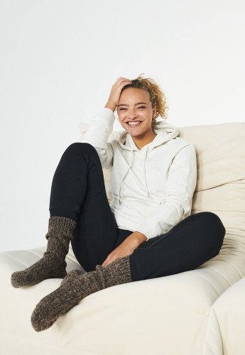 Felpa Donna Cappuccio, Cotone Poliestere, Fleece 300g