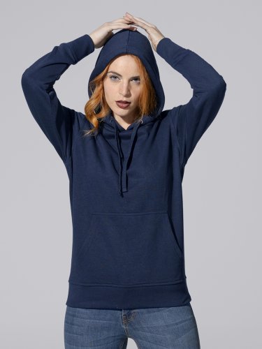 Felpa donna cappuccio leggera french terry