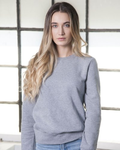 Felpa donna girocollo