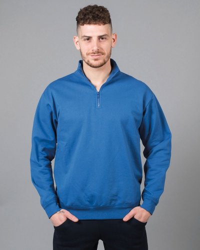 Felpa made in Italy Piacenza zip corta