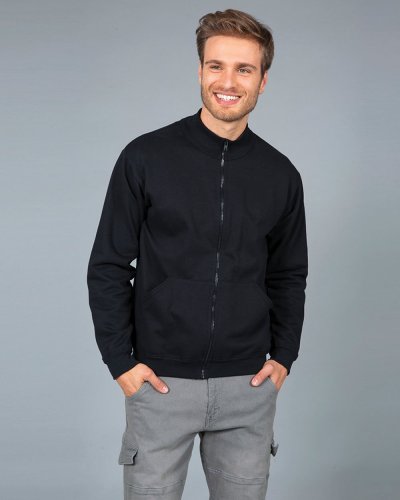 Felpa made in Italy Ravenna zip lunga