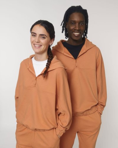 Felpa oversize con cappuccio Globetrotter Wave Terry