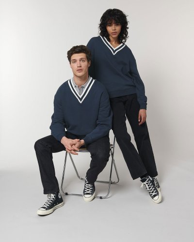 Felpa unisex con collo a V Sloaner