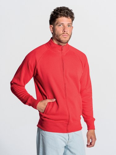 Felpa unisex zip intera premium