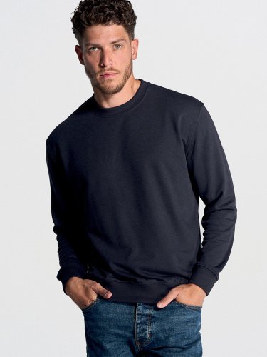 Felpa uomo girocollo leggera french terry