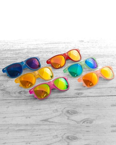 Gafas de sol Nival UV400, semitransparentes, lentes espejadas