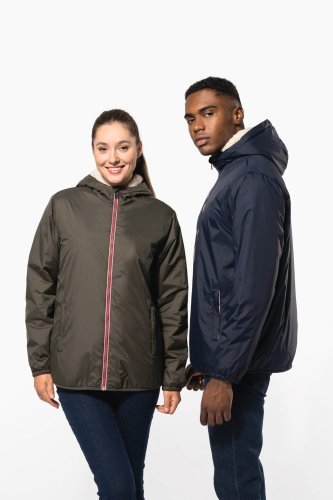 Gefütterte sherpa-jacke unisex
