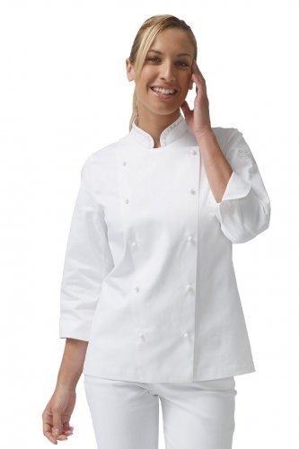 Giacca cuoca Emma con bottoni a pressione eleganti