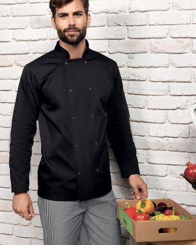 Long Sleeve Press Stud Chef'âs Jacket